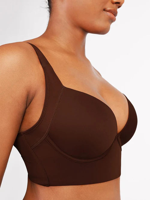 Hookup Deep-Neck Support Shaping Bra