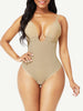 Plunge Open-Back Thong Bodysuit